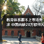教育体系跟不上市场需求 中国尚缺20万软件人才（图3）