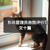 系统管理员自我评价范文十篇（图1）