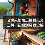 游戏策划简历模板范文三篇：初级到高级全解析（图4）