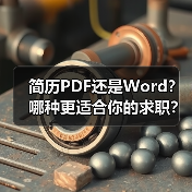 简历PDF还是Word？哪种更适合你的求职？（图2）
