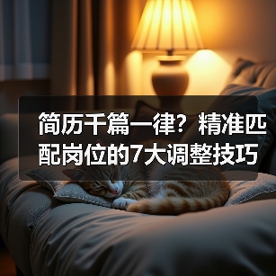 简历千篇一律？精准匹配岗位的7大调整技巧（图2）