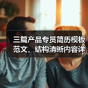 三篇产品专员简历模板范文，结构清晰内容详实（图4）