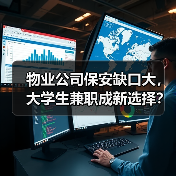 物业公司保安缺口大，大学生兼职成新选择？（图4）