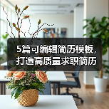 5篇可编辑简历模板，打造高质量求职简历（图1）