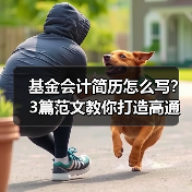 基金会计简历怎么写？3篇范文教你打造高通过率简历（图3）