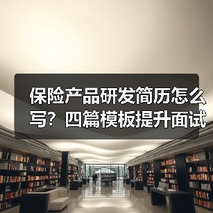 保险产品研发简历怎么写？四篇模板提升面试成功率（图3）