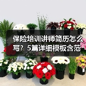 保险培训讲师简历怎么写？5篇详细模板含范文解析提升竞争力（图2）