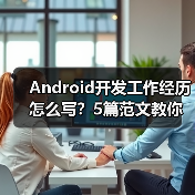 Android开发工作经历怎么写？5篇范文教你优化简历（图3）