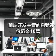 前端开发主管的自我评价范文10篇（图4）