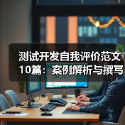 测试开发自我评价范文10篇：案例解析与撰写技巧（图3）