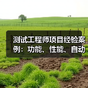 测试工程师项目经验案例：功能、性能、自动化测试实战解析（图3）