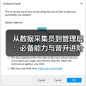 从数据采集员到管理层：必备能力与晋升进阶路径（图3）