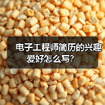 电子工程师简历的兴趣爱好怎么写?(图2) 电子工程师简历的兴趣爱好怎么写?(图2)