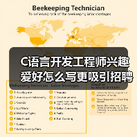 C语言开发工程师兴趣爱好怎么写更吸引招聘者?(图3) C语言开发工程师兴趣爱好怎么写更吸引招聘者?(图3)