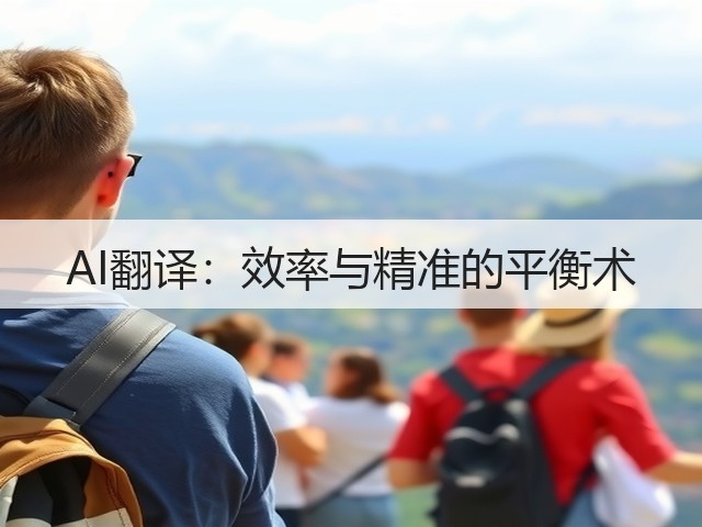 AI翻译:效率与精准的平衡术