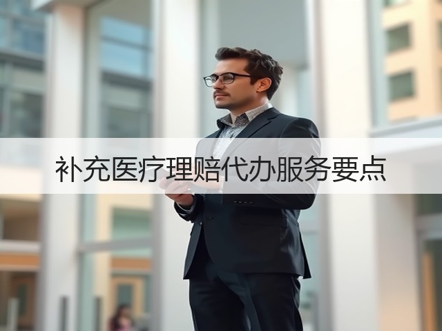 补充医疗理赔代办服务要点