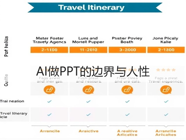 AI做PPT的边界与人性