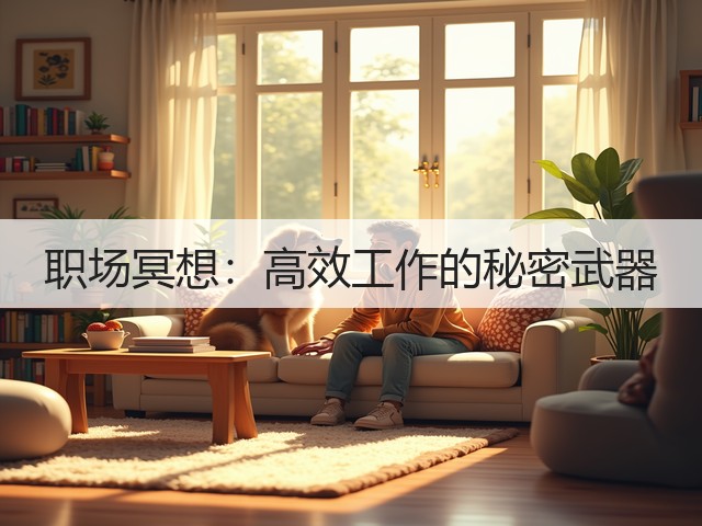 职场冥想:高效工作的秘密武器