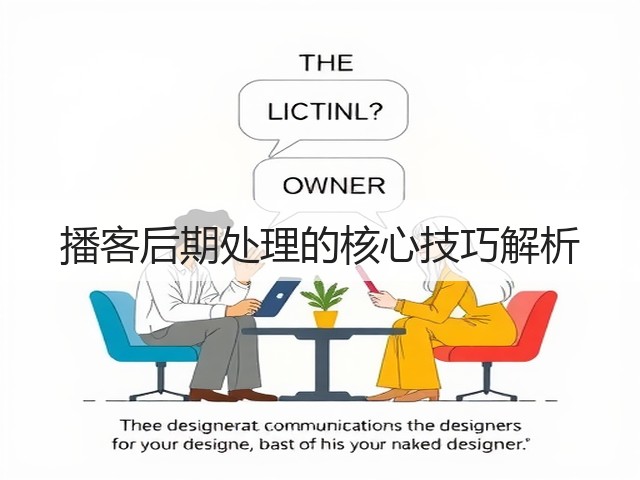 播客后期处理的核心技巧解析