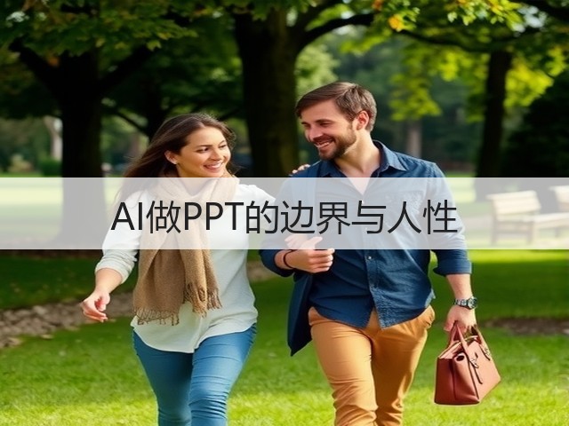 AI做PPT的边界与人性